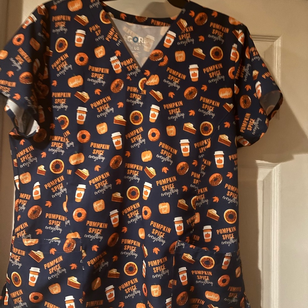 Pumpkin Spice Print Women's Top